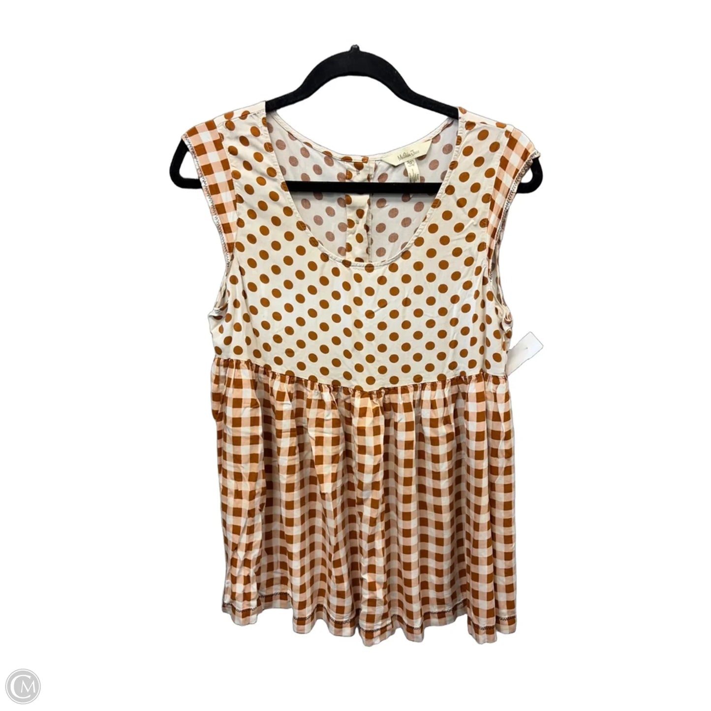 Top Sleeveless By Matilda Jane In Brown, Size: M