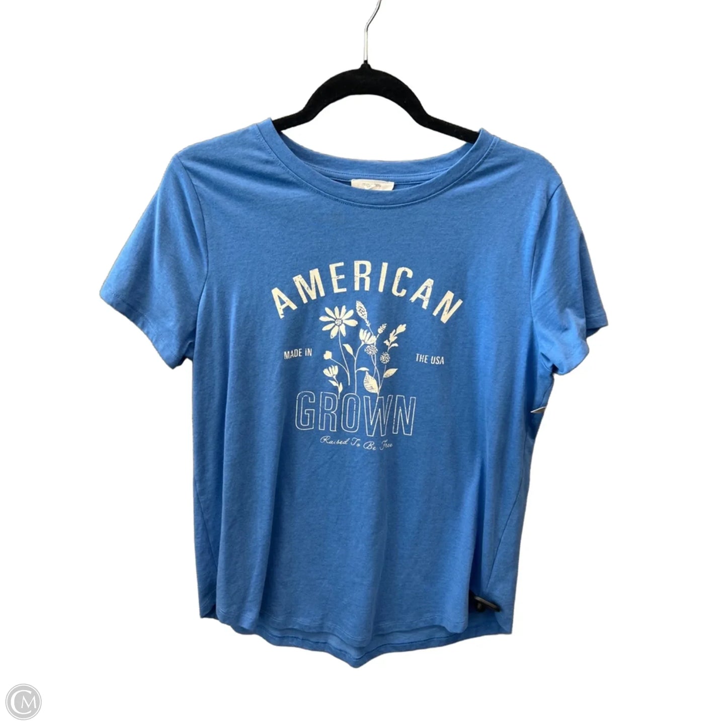 Top Short Sleeve By Maurices In Blue, Size: M