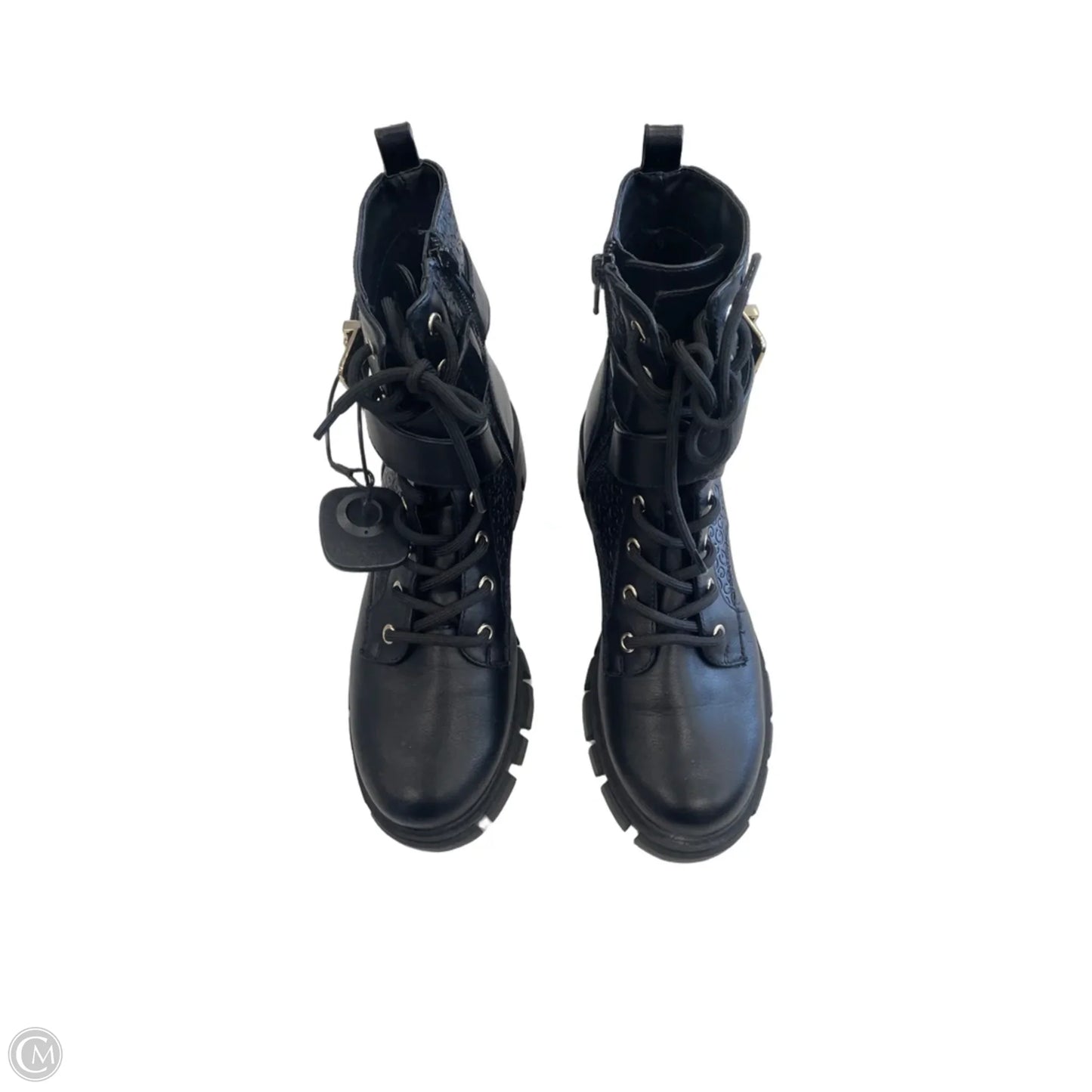 Boots Ankle Flats By Guess In Black, Size: 7.5