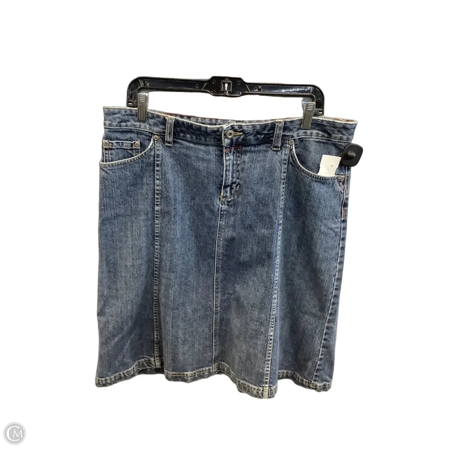 Skirt Midi By Columbia In Blue Denim, Size: 12
