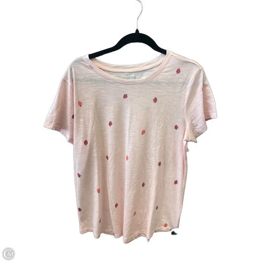 Top Short Sleeve Basic By Sonoma In Pink, Size: L