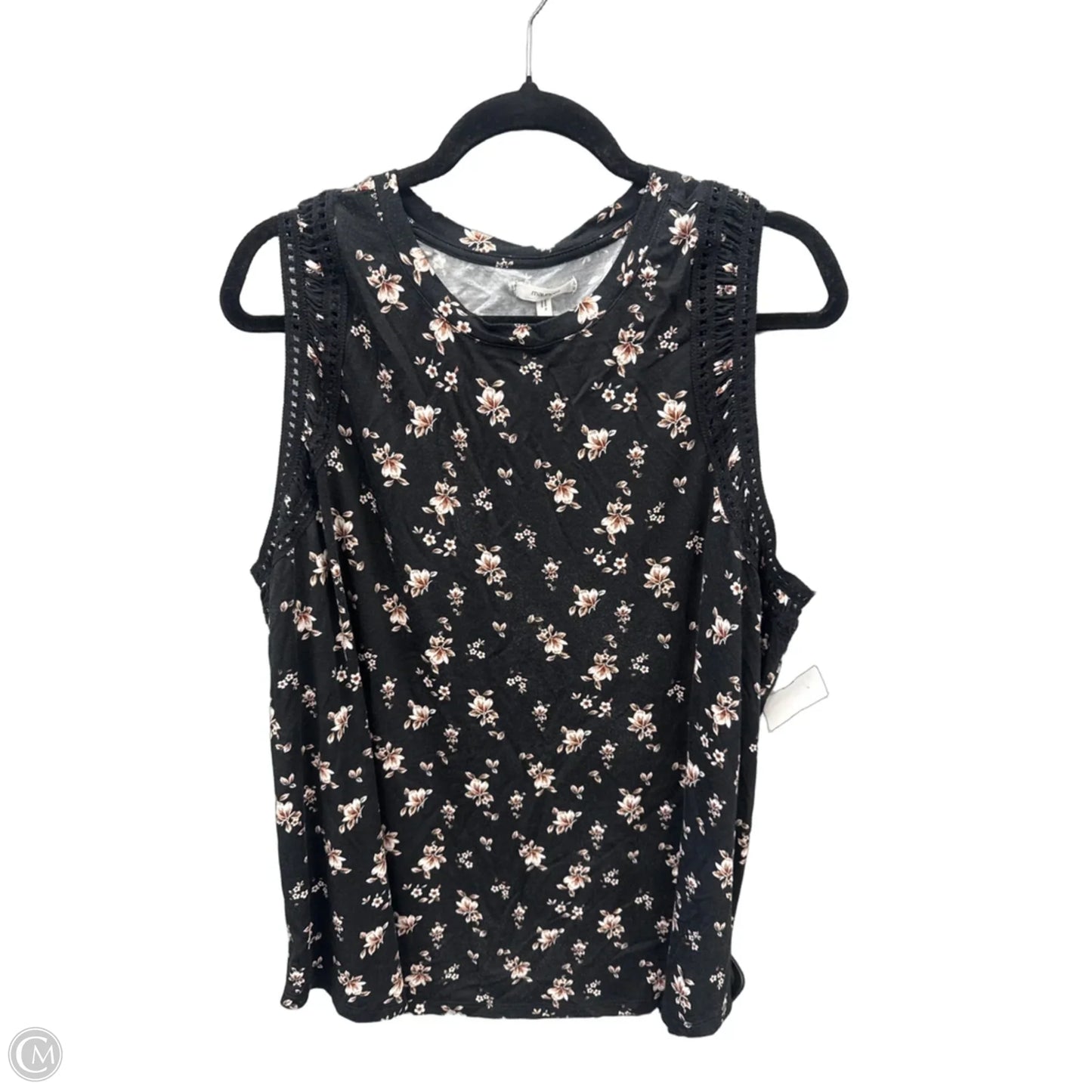 Top Sleeveless By Maurices In Floral Print, Size: 2x