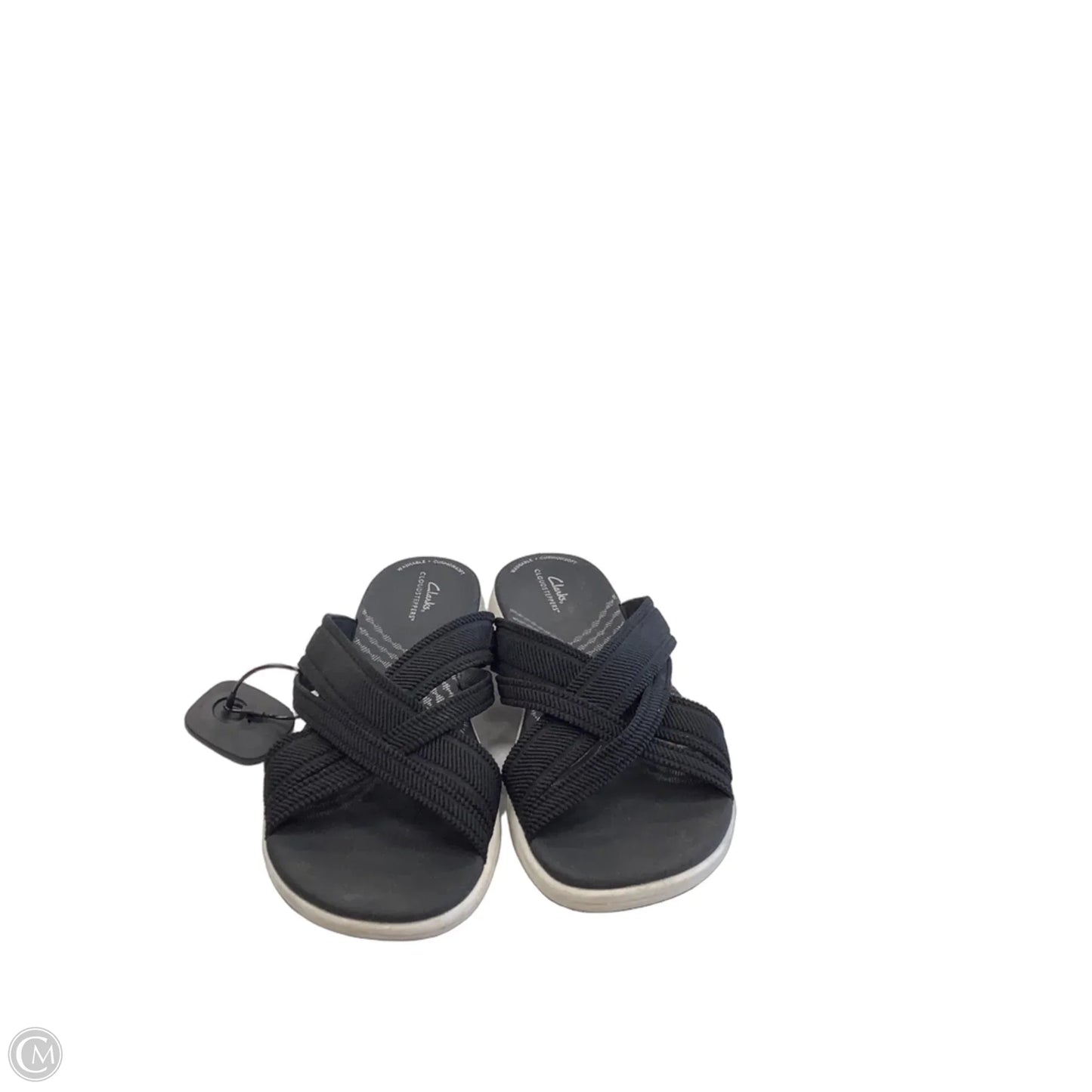 Sandals Flats By Clarks In Black, Size: 8