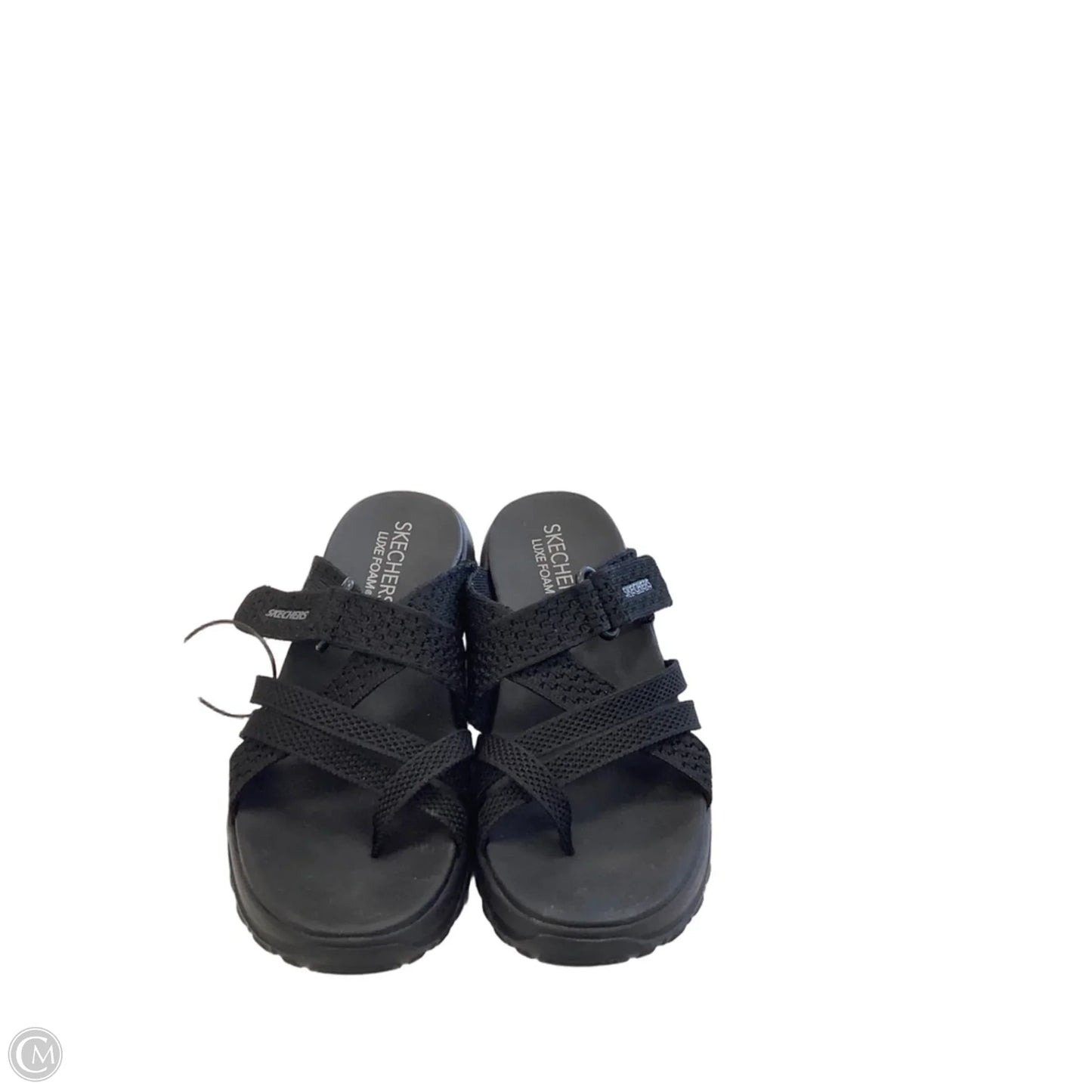 Sandals Flats By Skechers In Black, Size: 8