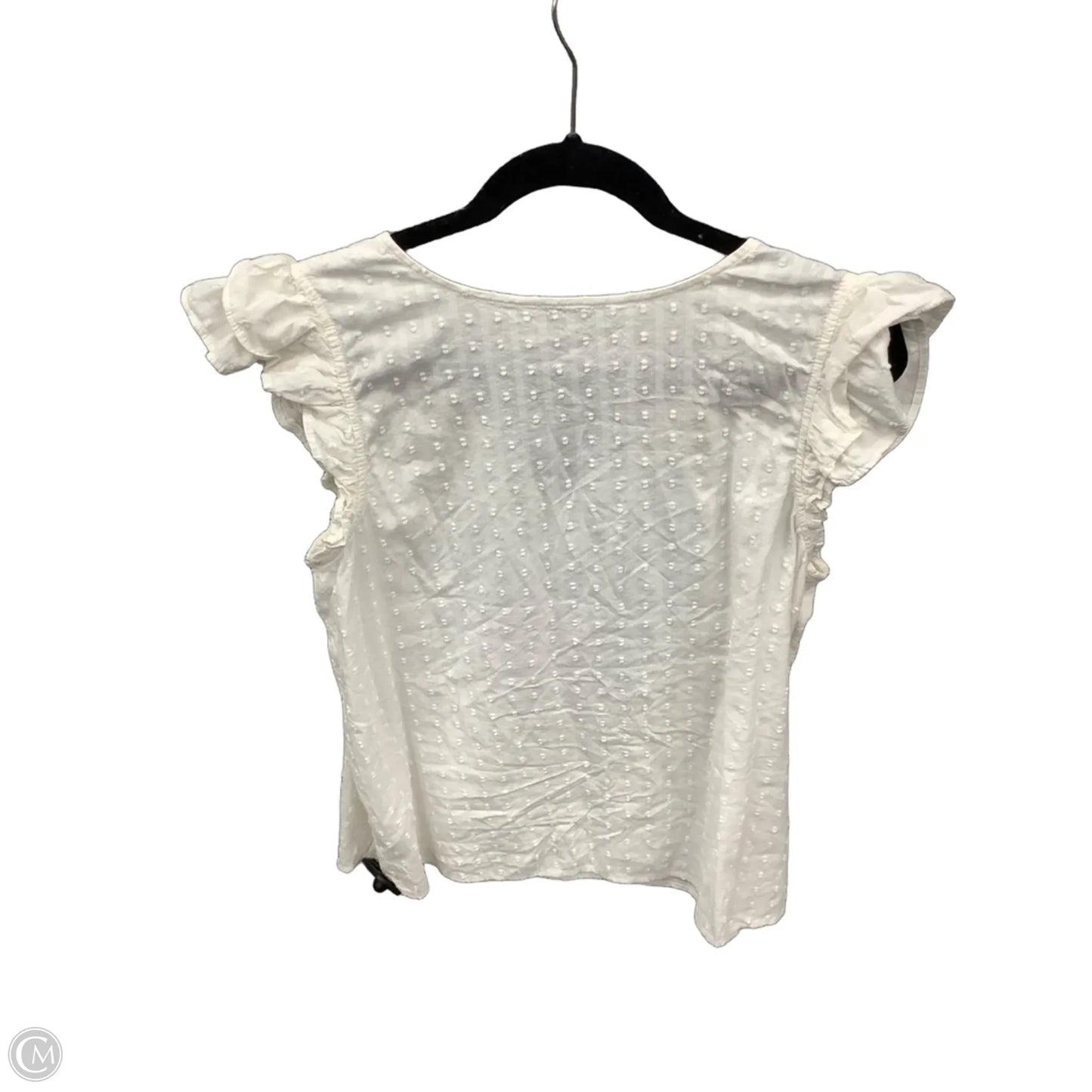 Top Sleeveless By Sonoma In White, Size: L