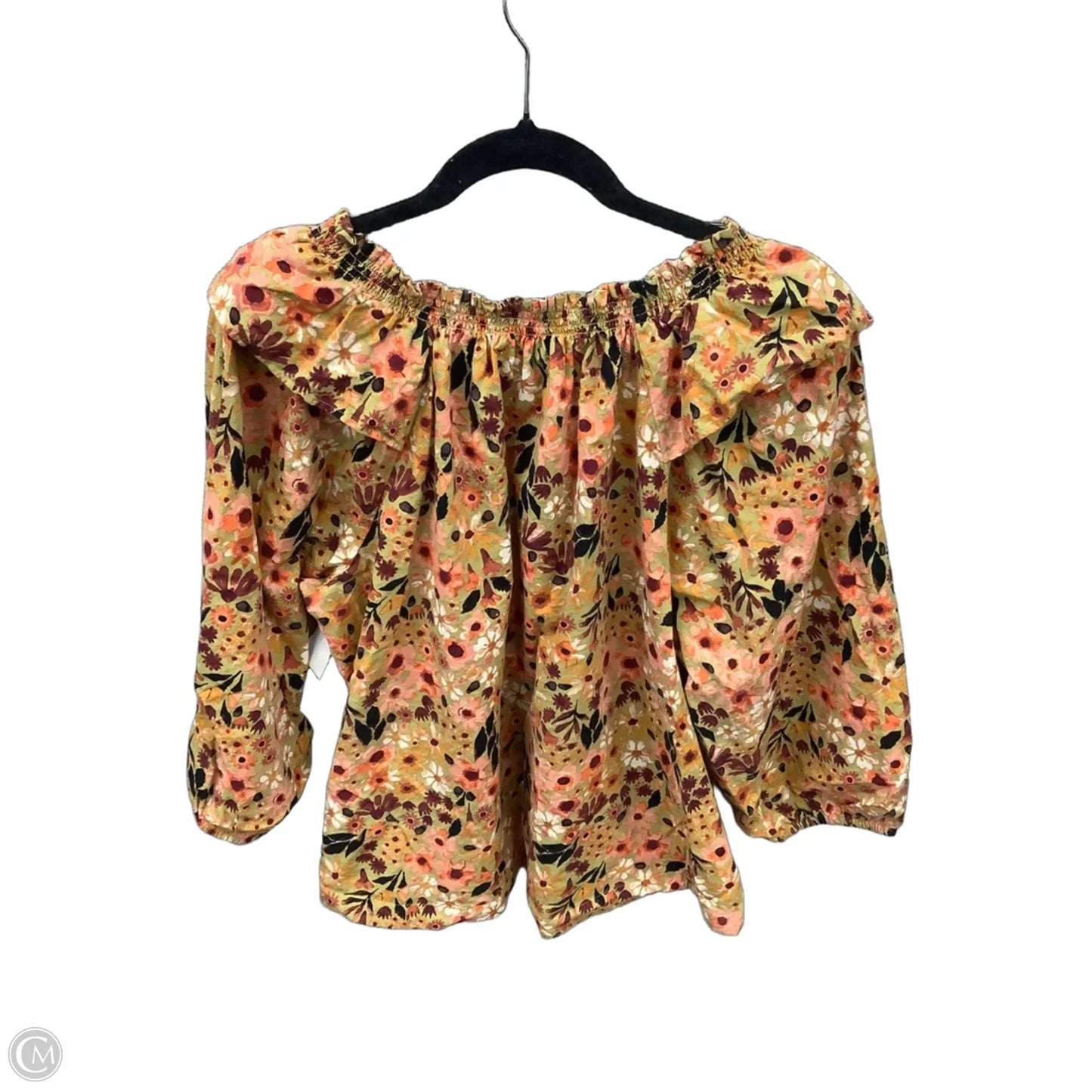 Top Long Sleeve By Sonoma In Floral Print, Size: Xl