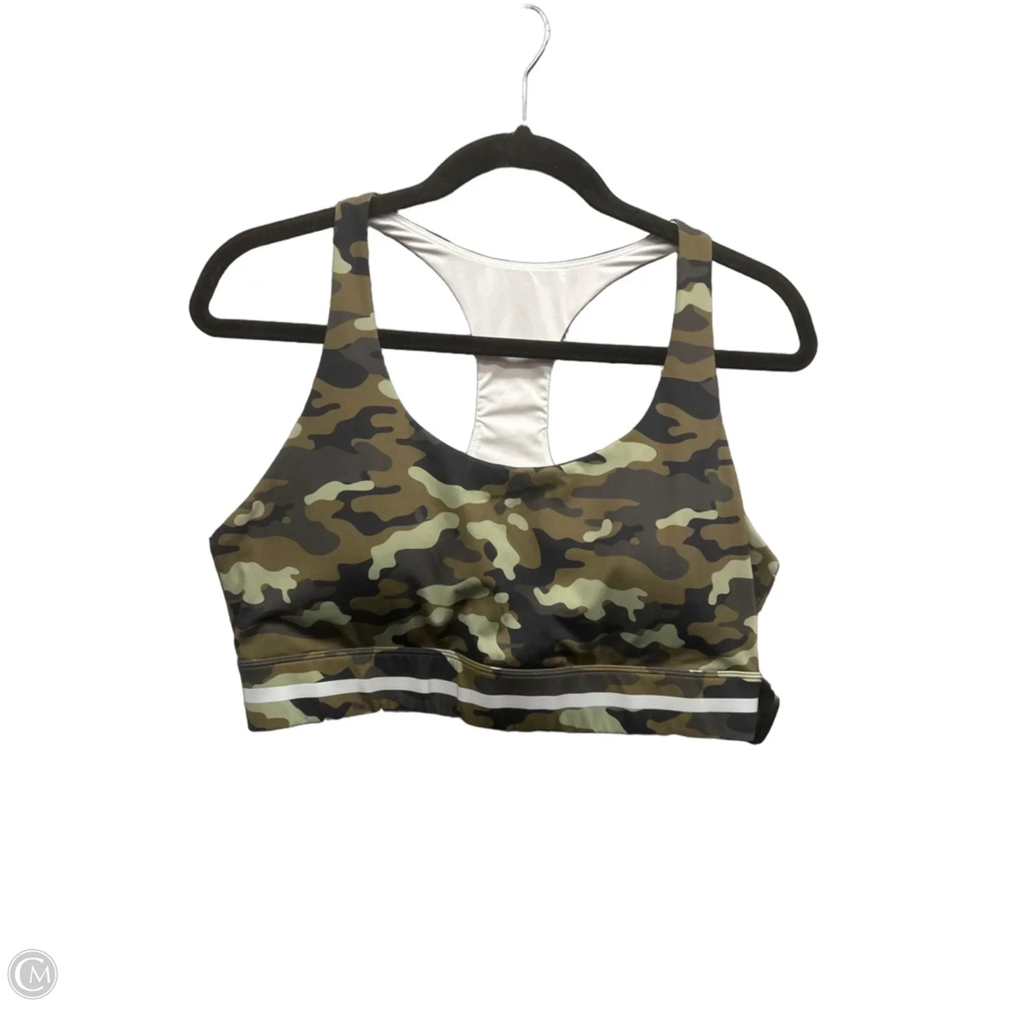 Athletic Bra By Zyia In Camouflage Print, Size: 1x