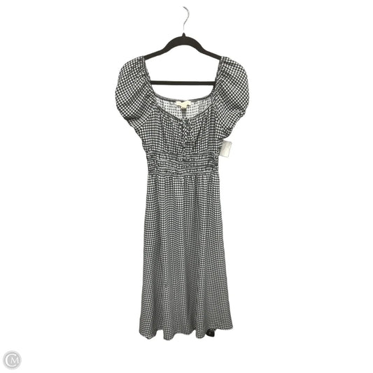 Dress Casual Midi By Monteau In Plaid Pattern, Size: S