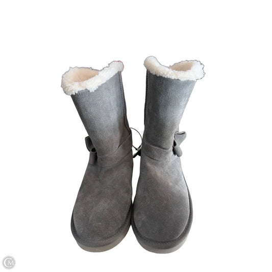 Boots Ankle Heels By Koolaburra By Ugg In Grey, Size: 9