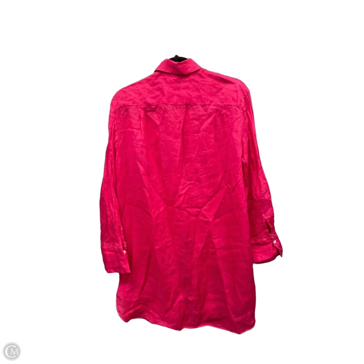Tunic Long Sleeve By Zara In Pink, Size: S