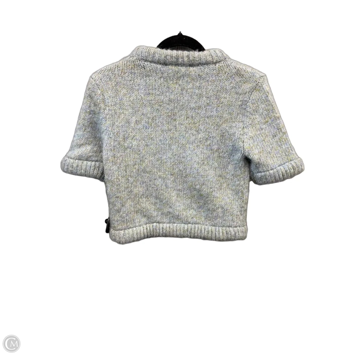 Sweater Short Sleeve By Zara In Green, Size: S