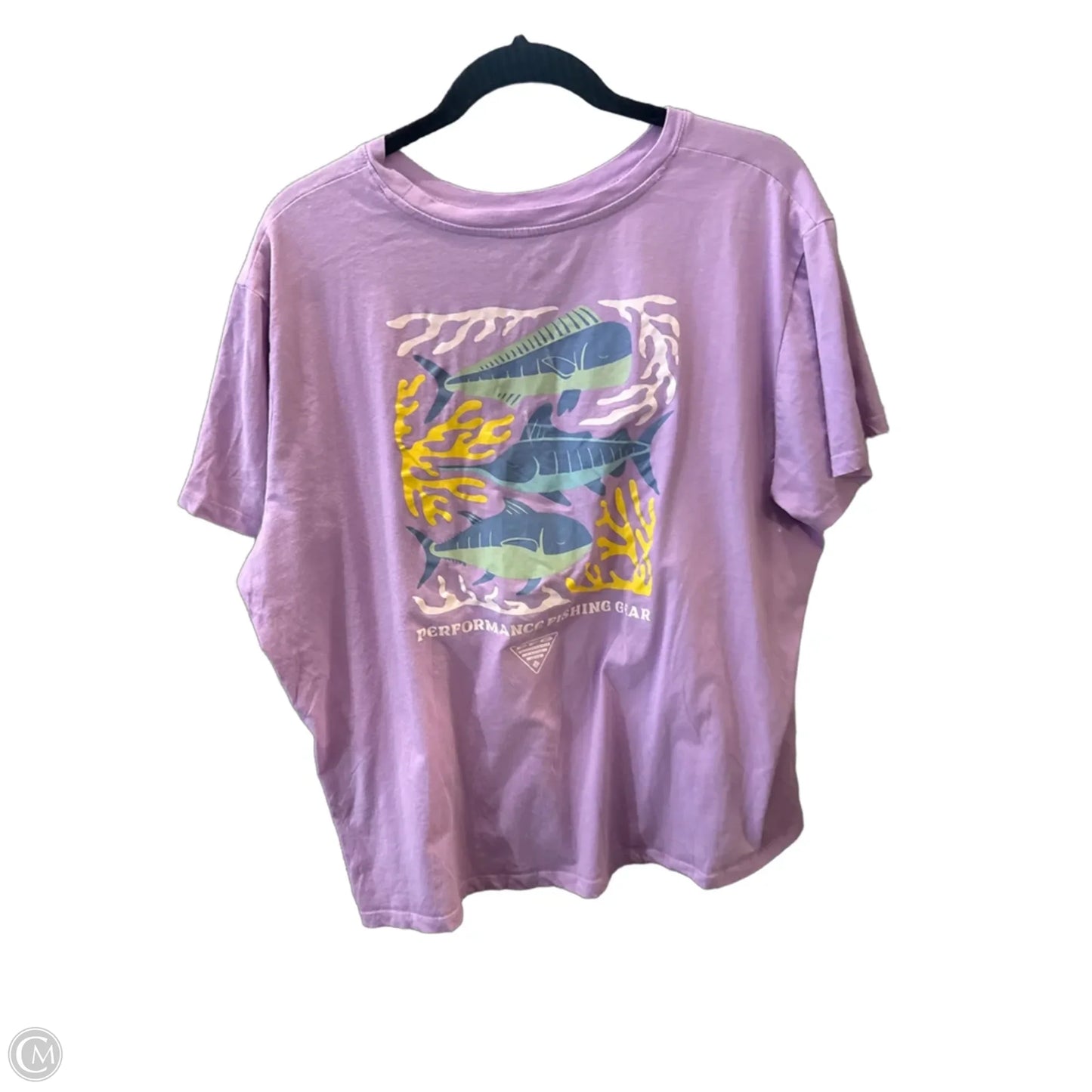 Top Short Sleeve By Columbia In Purple, Size: Xxl