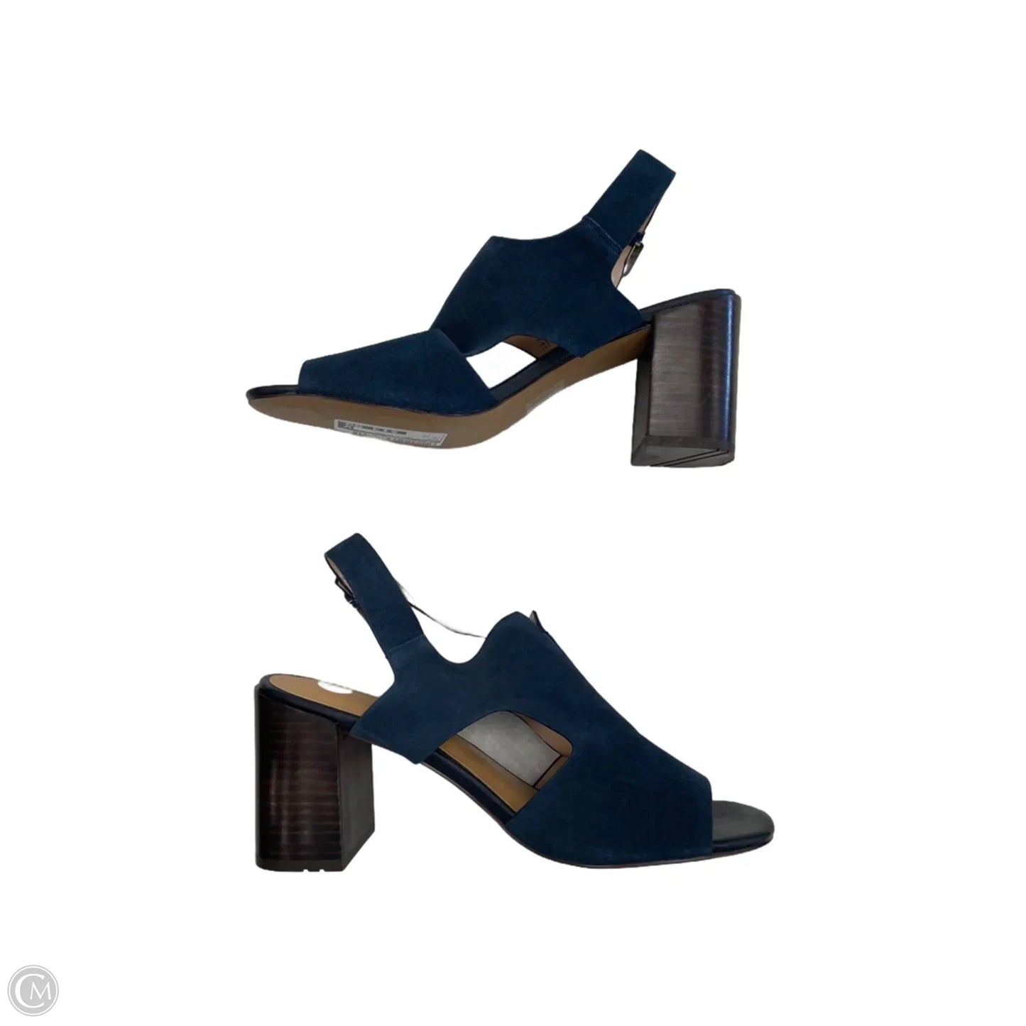Sandals Heels Block By Market & Spruce In Blue, Size: 10