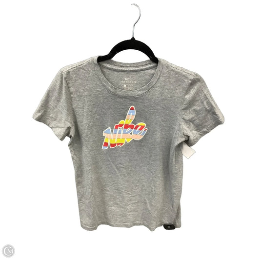 Top Short Sleeve By Nike Apparel In Grey, Size: Sp