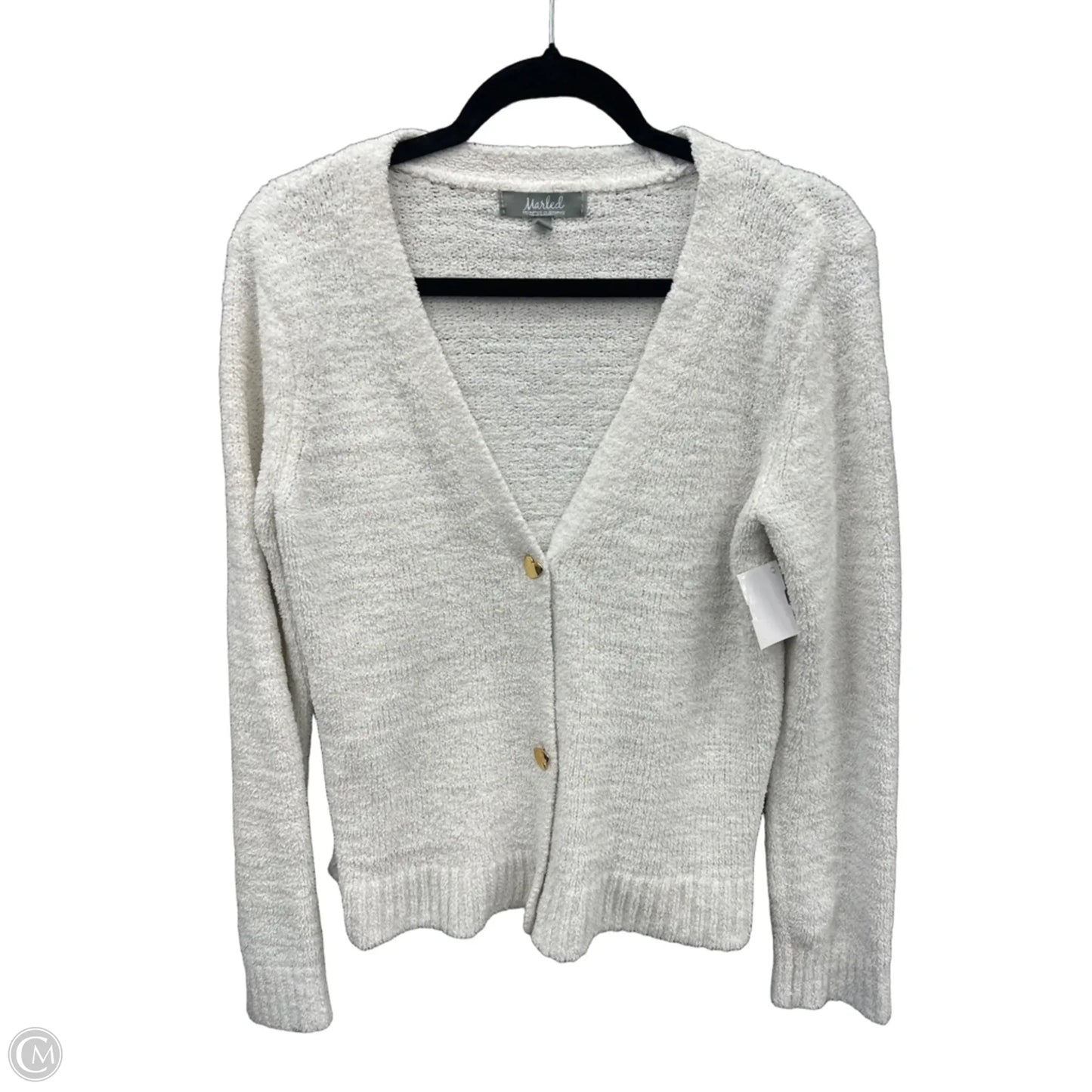 Sweater Cardigan By Marled In White, Size: S