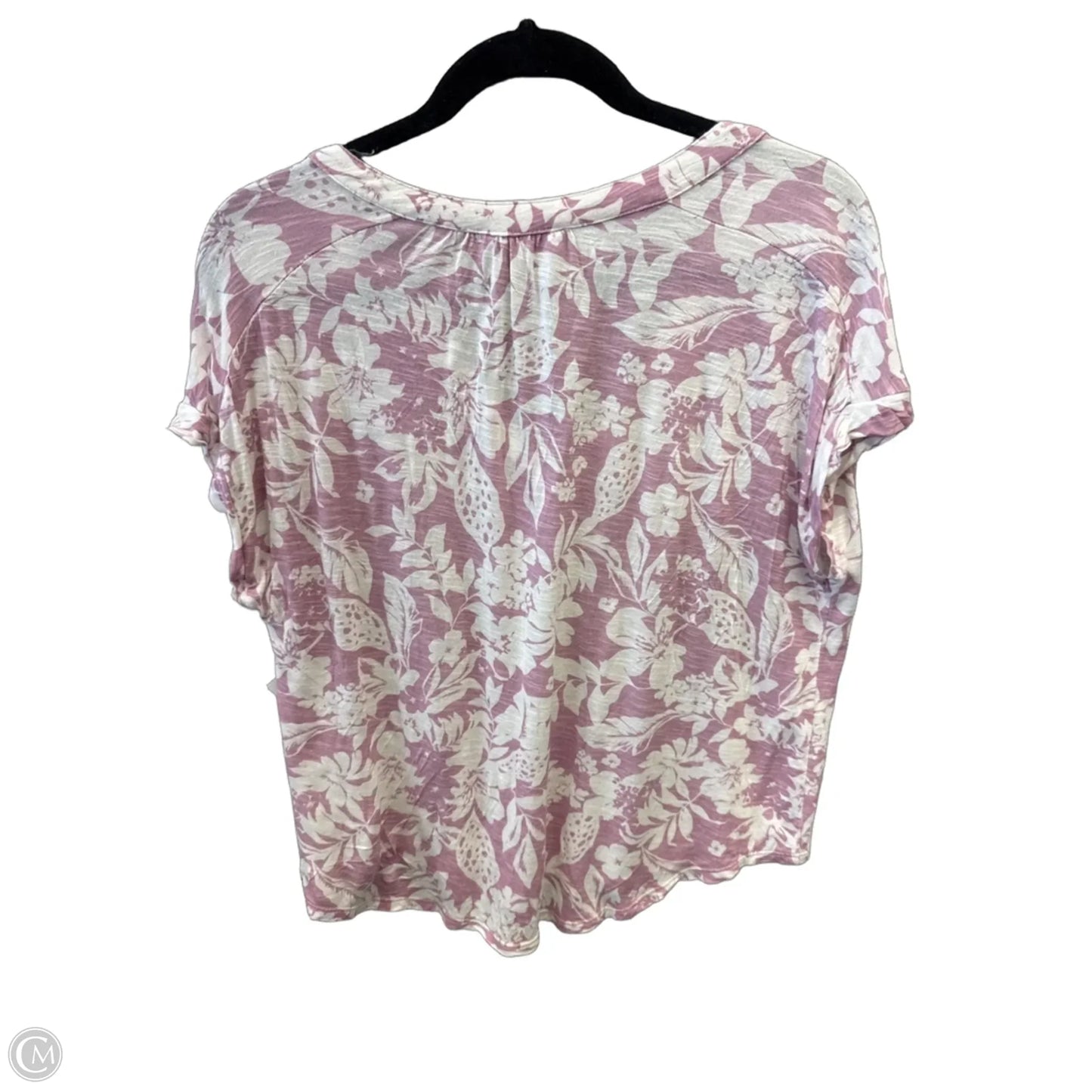 Top Short Sleeve By Lucky Brand In Pink, Size: S