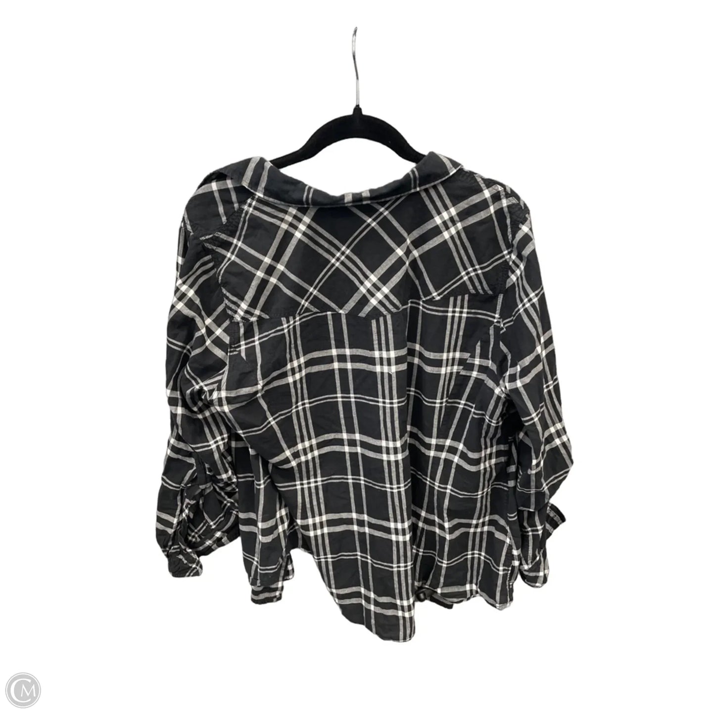 Top Long Sleeve By Torrid In Plaid Pattern, Size: 1x