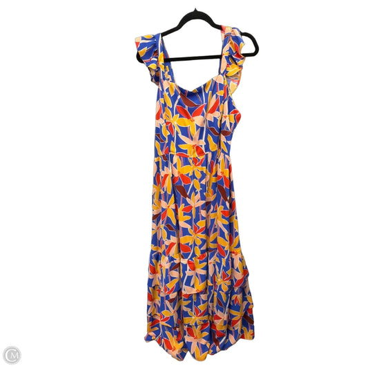 Dress Casual Maxi By Clothes Mentor In Multi-colored, Size: Xl