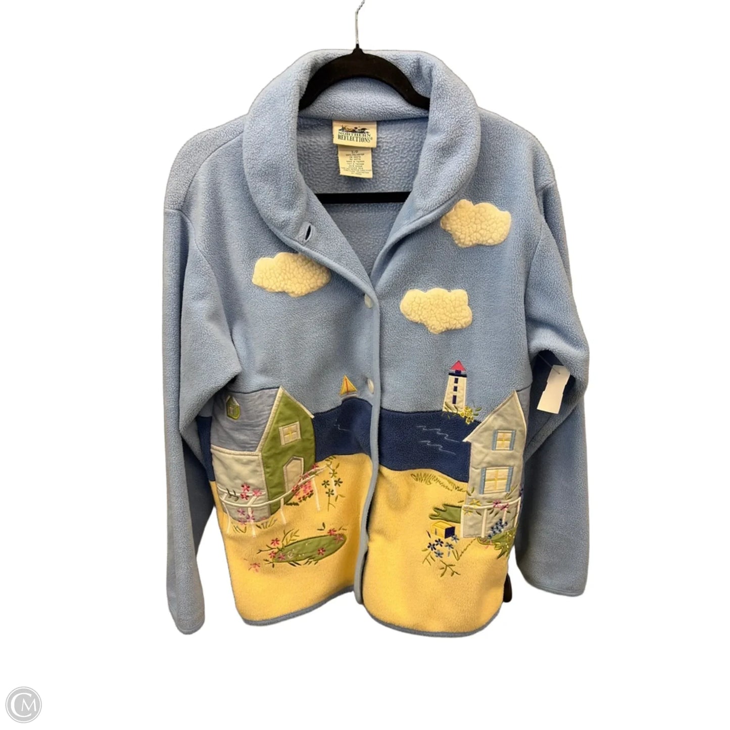 Sweater Cardigan By Northern Reflection In Blue, Size: Sp