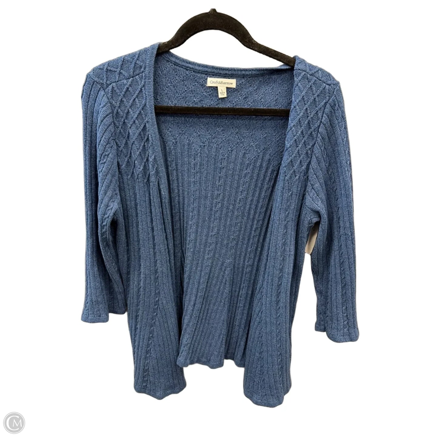 Cardigan By Croft And Barrow In Navy, Size: L