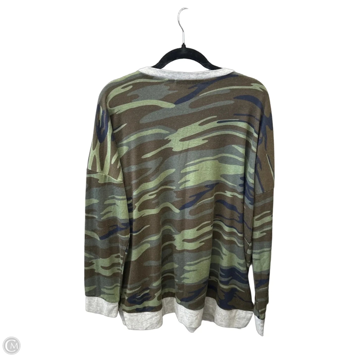 Top Long Sleeve By Clothes Mentor In Camouflage Print, Size: Xxl