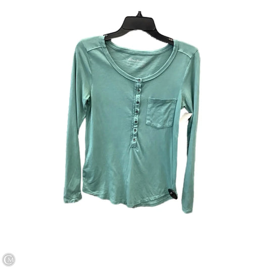 Top Long Sleeve Basic By Eddie Bauer In Blue, Size: Xs