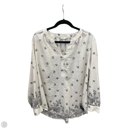 Blouse Long Sleeve By Maurices In White, Size: Xl