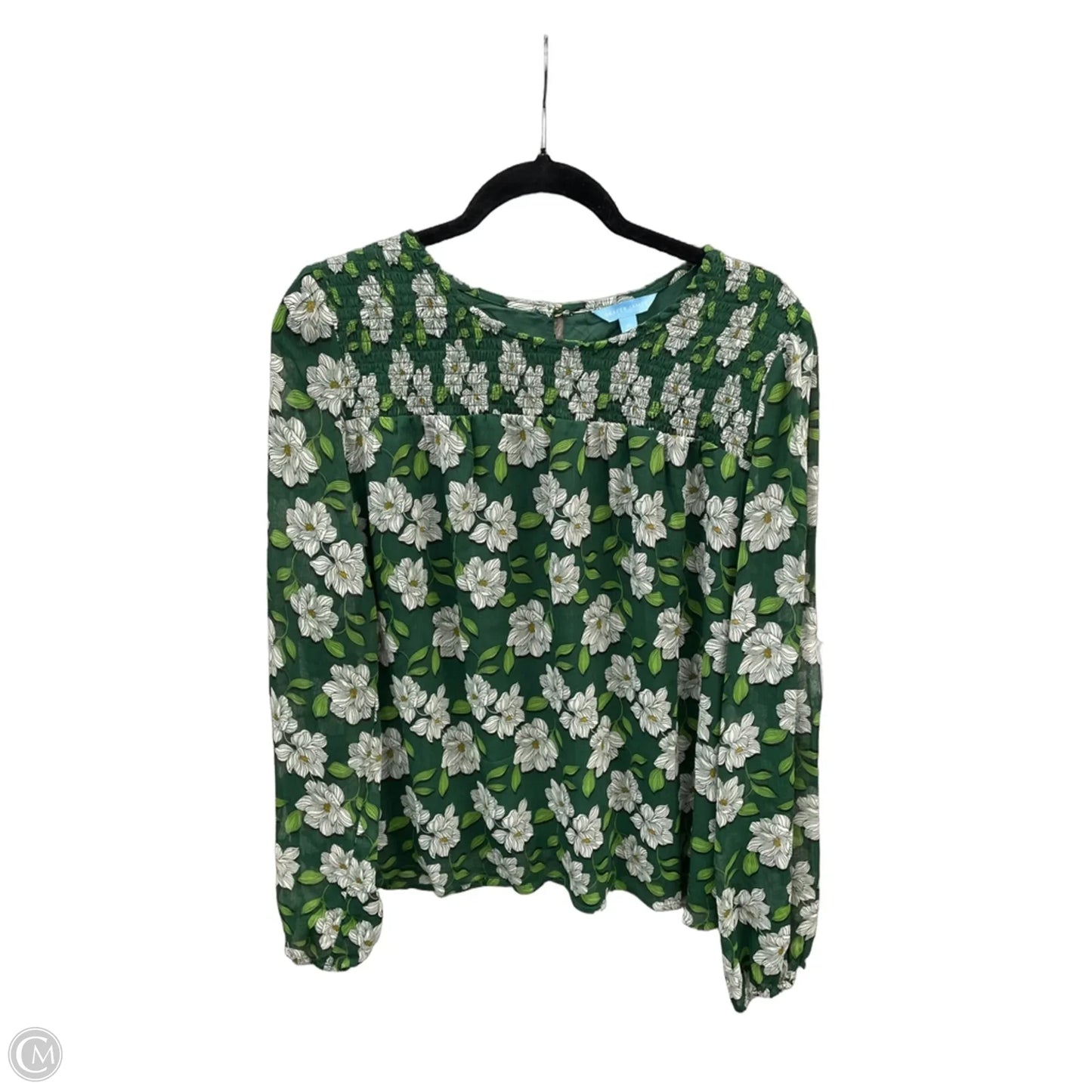 Blouse Long Sleeve By Draper James In Green, Size: Xl