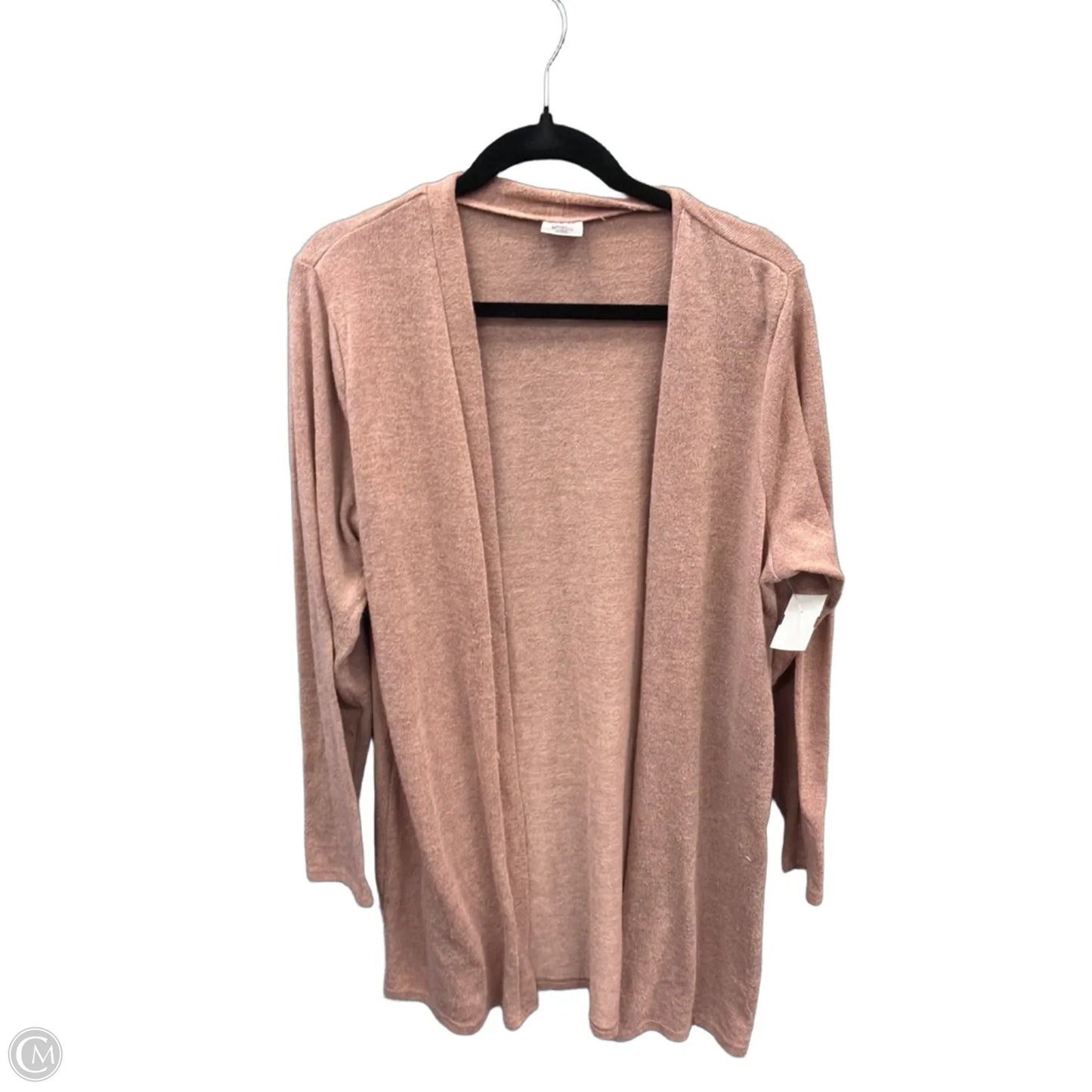 Cardigan By Clothes Mentor In Pink, Size: Xl