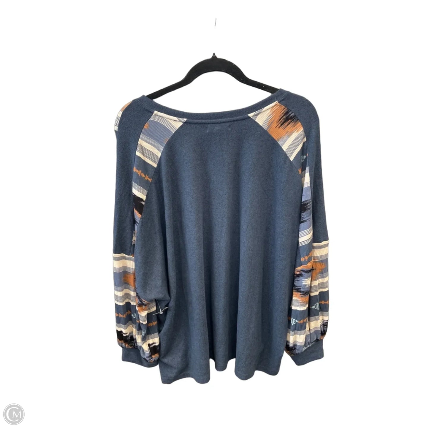 Top Long Sleeve By Maurices In Blue, Size: Xl