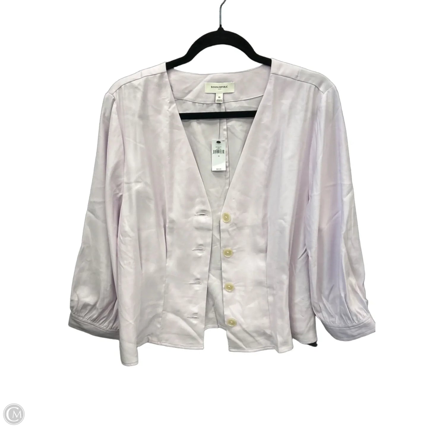 Blazer By Banana Republic In Purple, Size: Xl