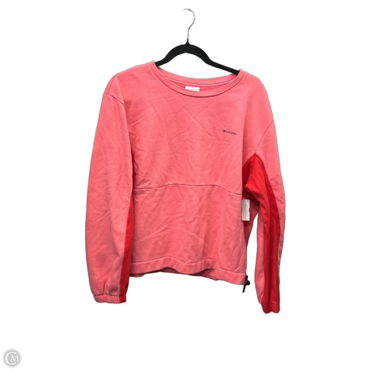 Sweatshirt Crewneck By Columbia In Pink & Red, Size: M