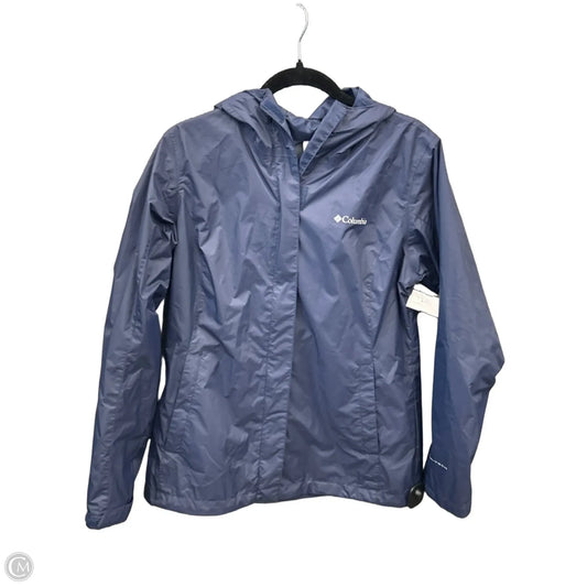 Jacket Windbreaker By Columbia In Navy, Size: M