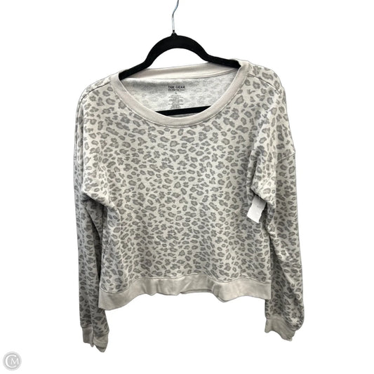 Athletic Top Long Sleeve Crewneck By Tek Gear In Animal Print, Size: L
