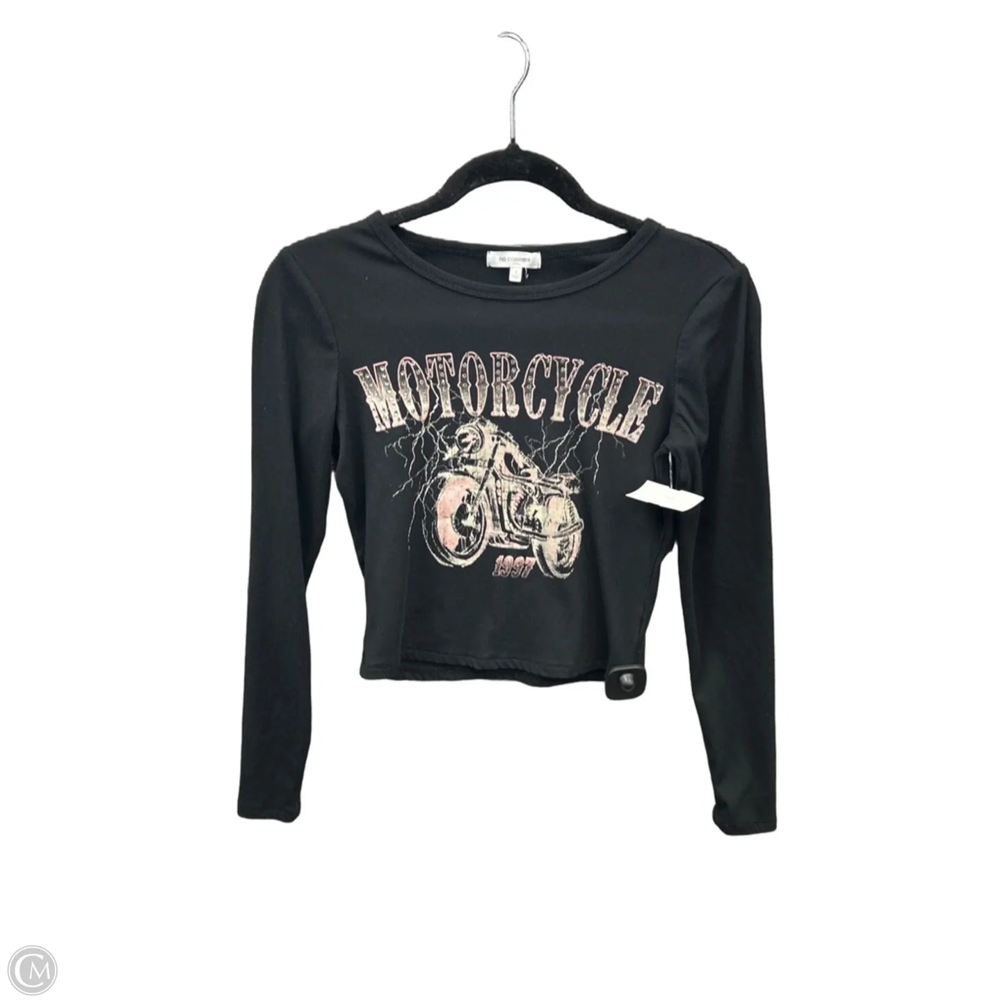 Top Long Sleeve By No Comment In Black, Size: S