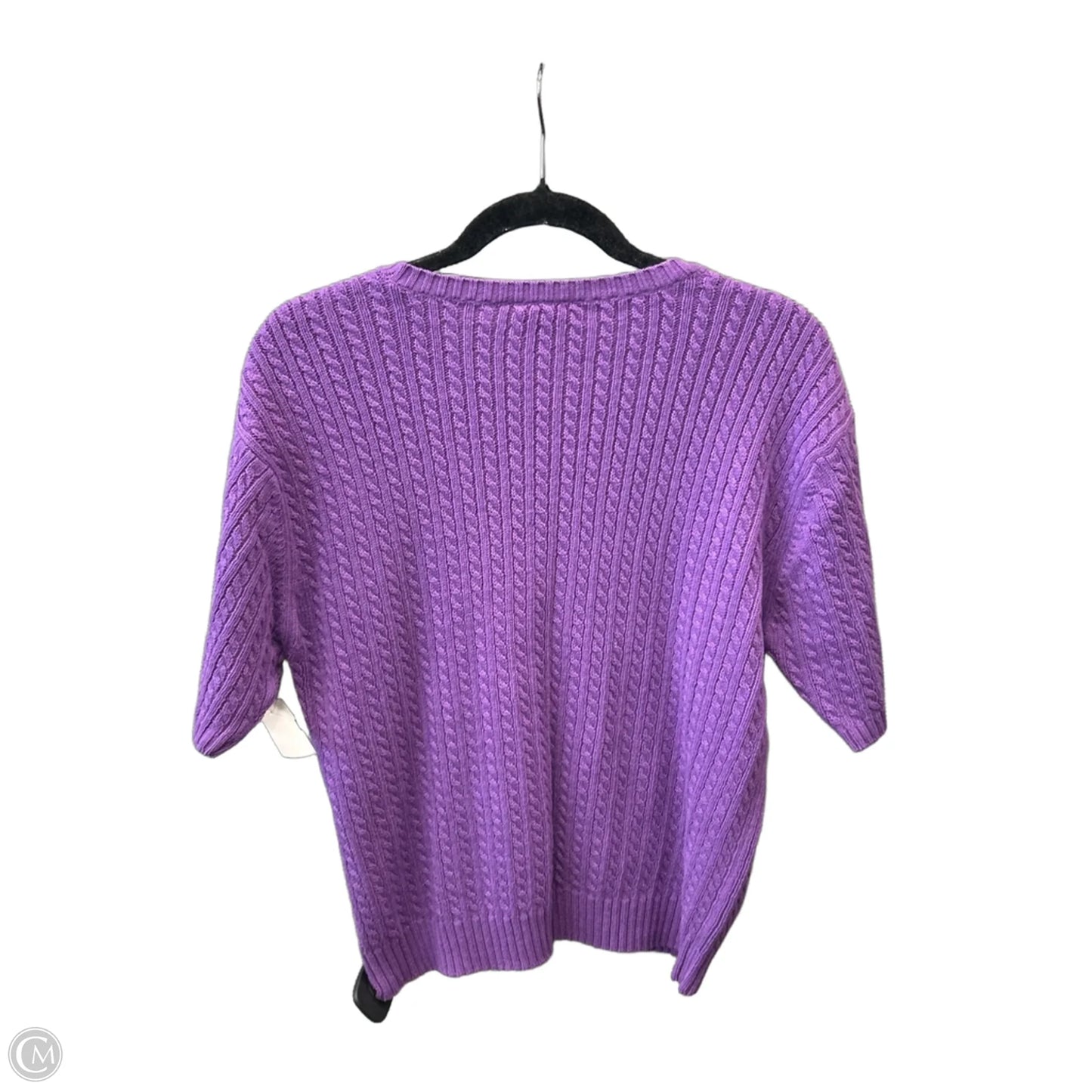 Sweater Short Sleeve By Clothes Mentor In Purple, Size: Xl