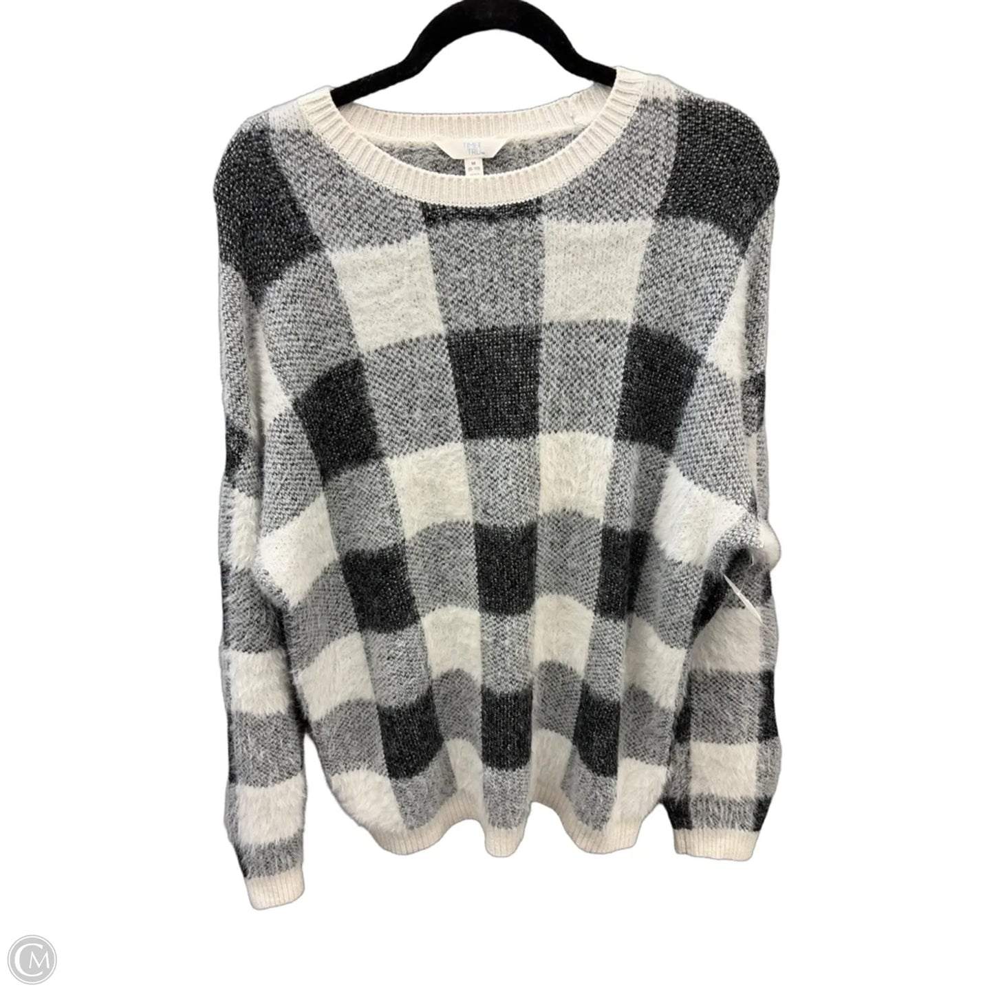 Sweater By Time And Tru In Plaid Pattern, Size: M
