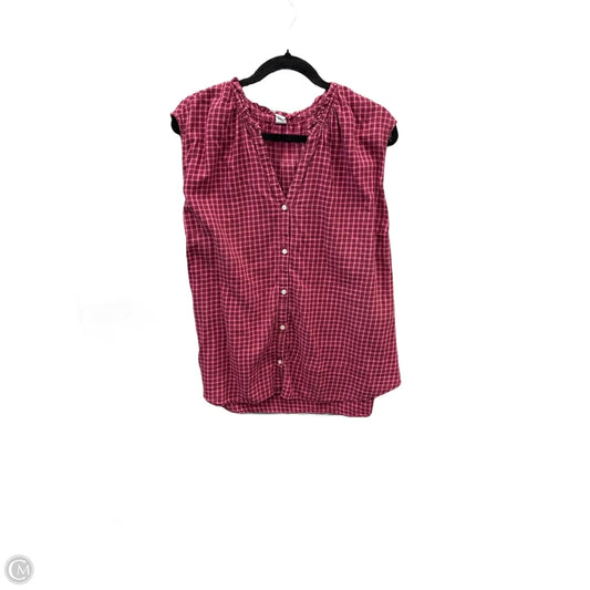 Top Sleeveless By Old Navy In Red, Size: Xxl