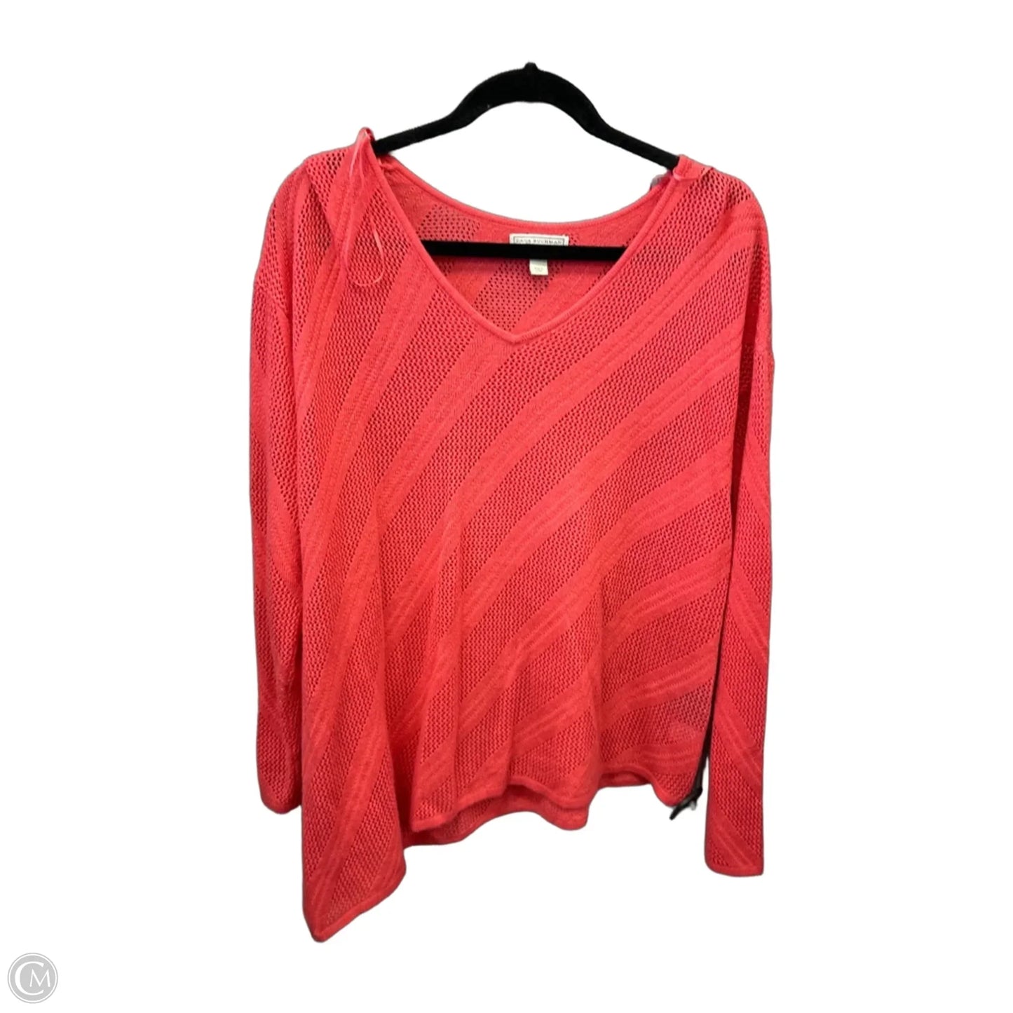 Top Long Sleeve By Dana Buchman In Pink, Size: Xl