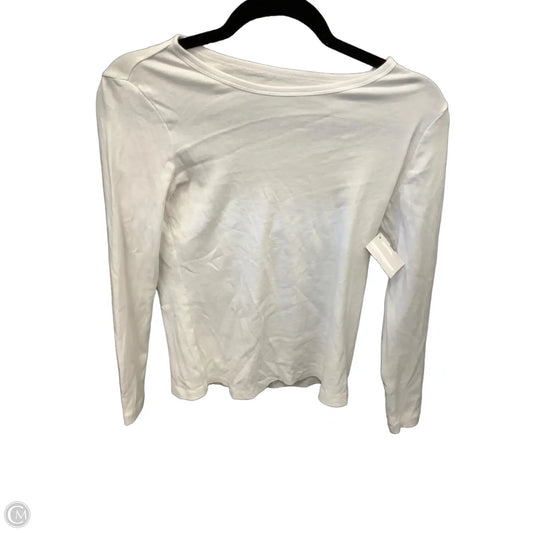 Top Long Sleeve Basic By St Johns Bay In White, Size: Xs