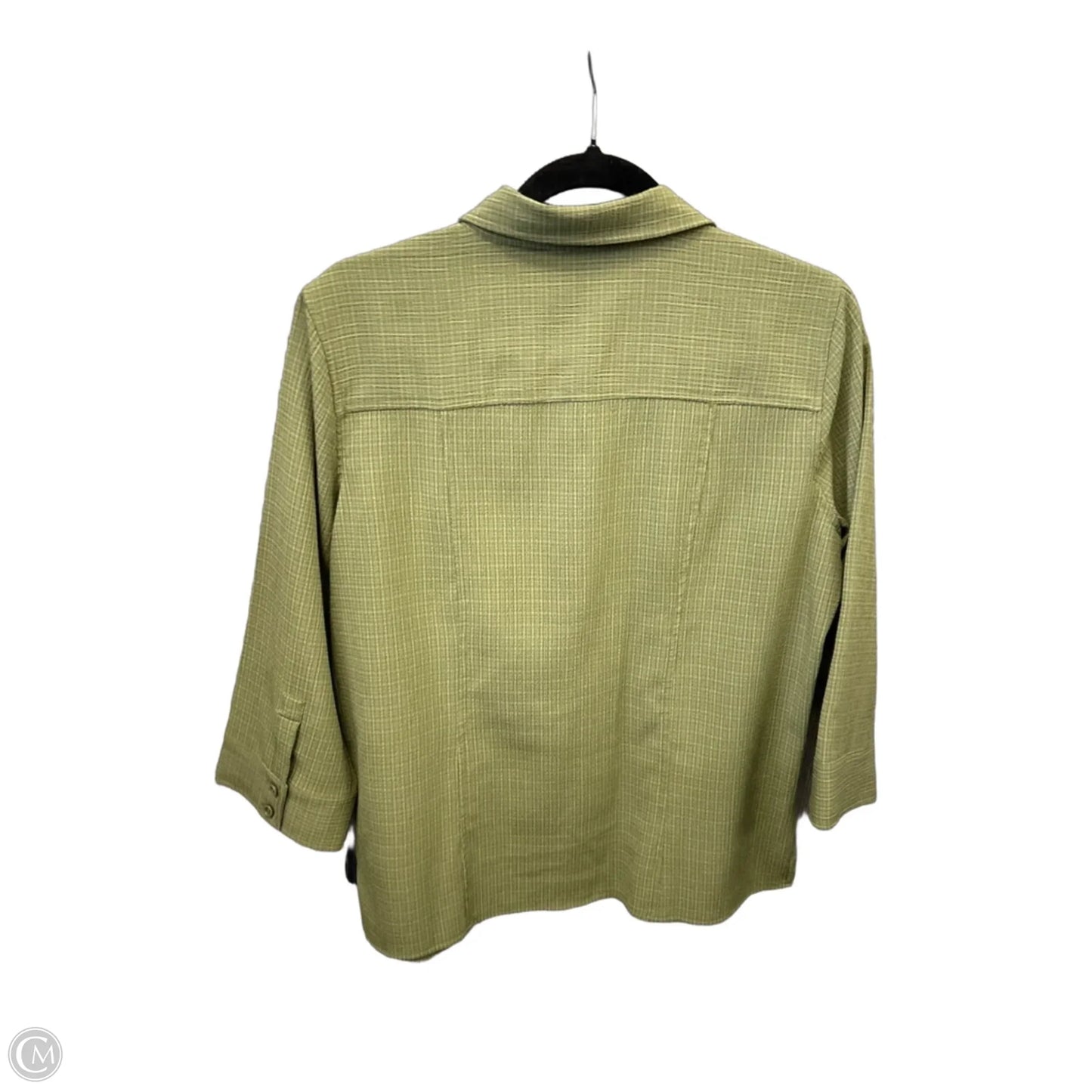 Top Long Sleeve By Christopher And Banks In Green, Size: M