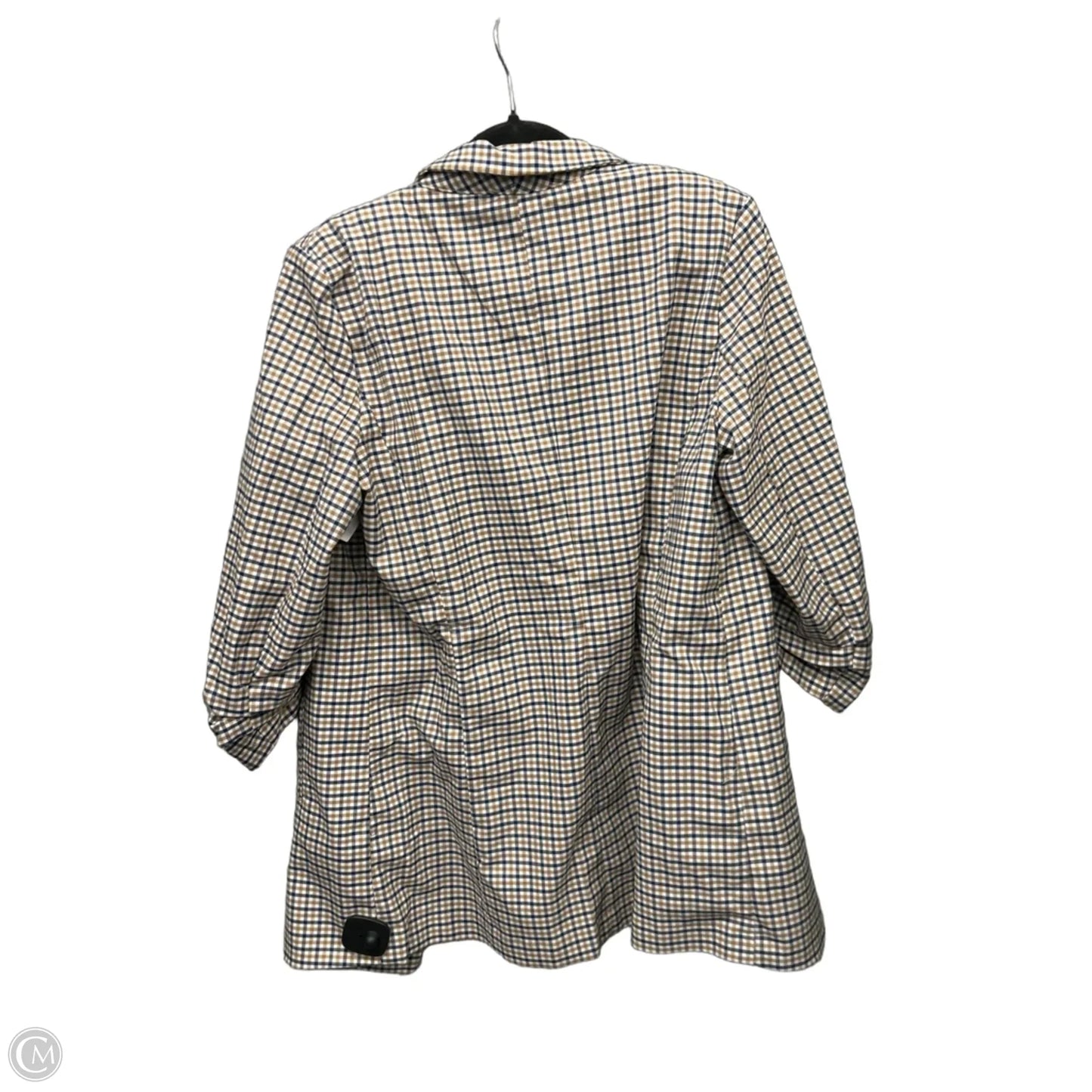 Blazer By Rachel Zoe In Plaid Pattern, Size: L