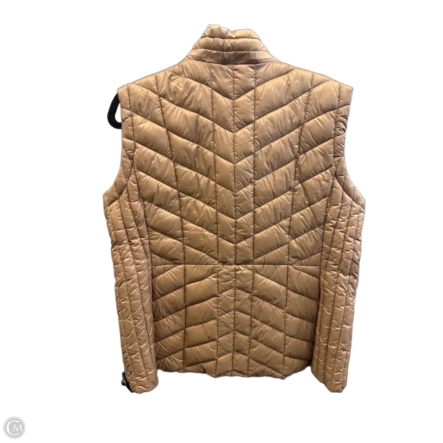 Vest Puffer & Quilted By Liz Claiborne In Brown, Size: Xl