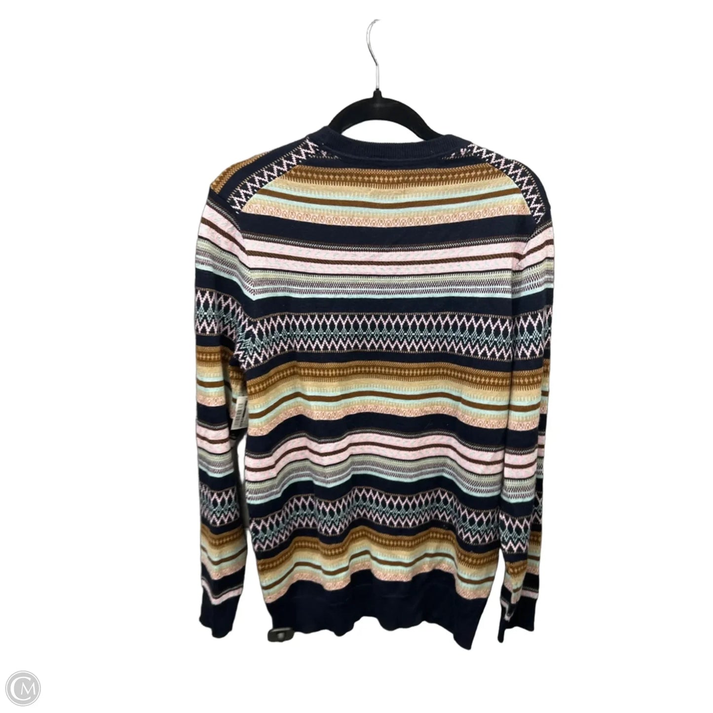 Top Long Sleeve By Club Room In Striped Pattern, Size: M