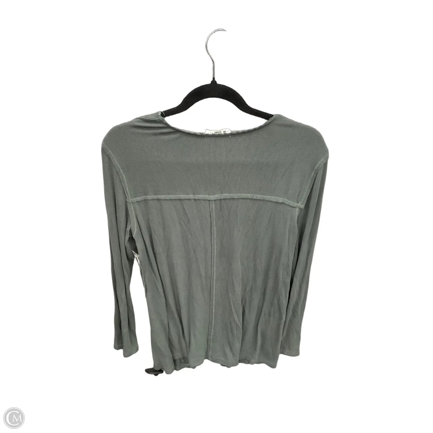 Tunic Long Sleeve By In Loom In Green, Size: M