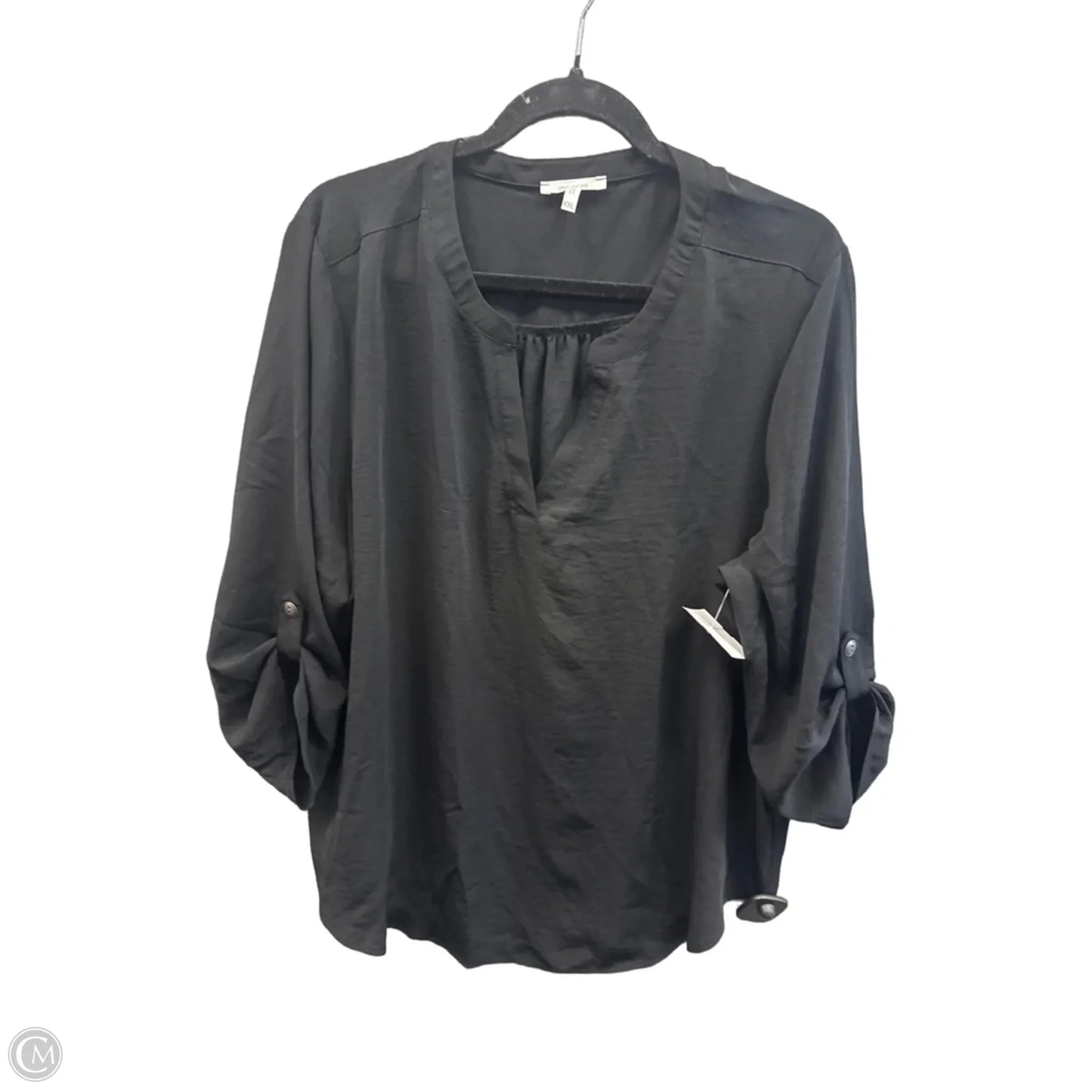 Tunic 3/4 Sleeve By Maurices In Black, Size: Xxl