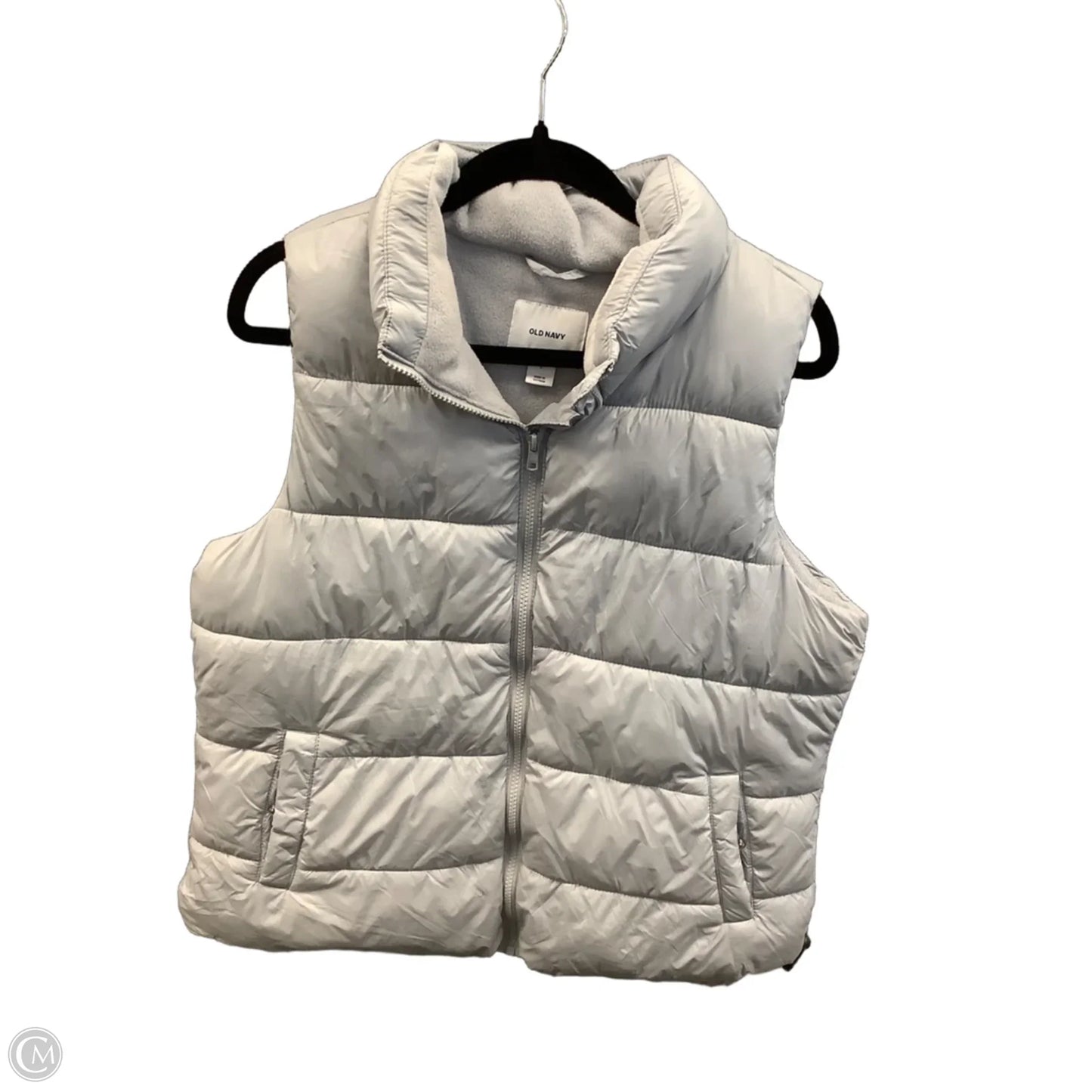 Vest Puffer & Quilted By Old Navy In Grey, Size: L
