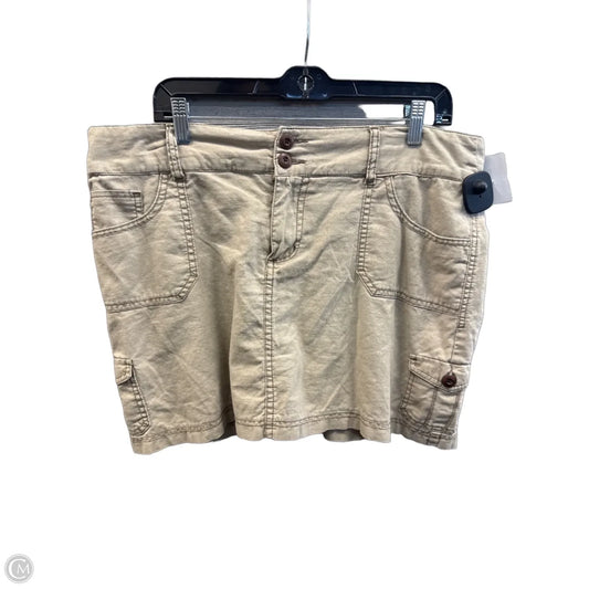 Skirt Mini & Short By Sonoma In Tan, Size: 14