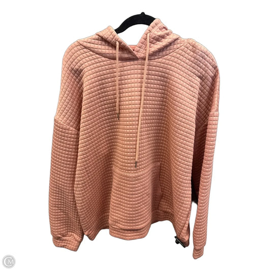 Sweatshirt Hoodie By Clothes Mentor In Pink, Size: 2x