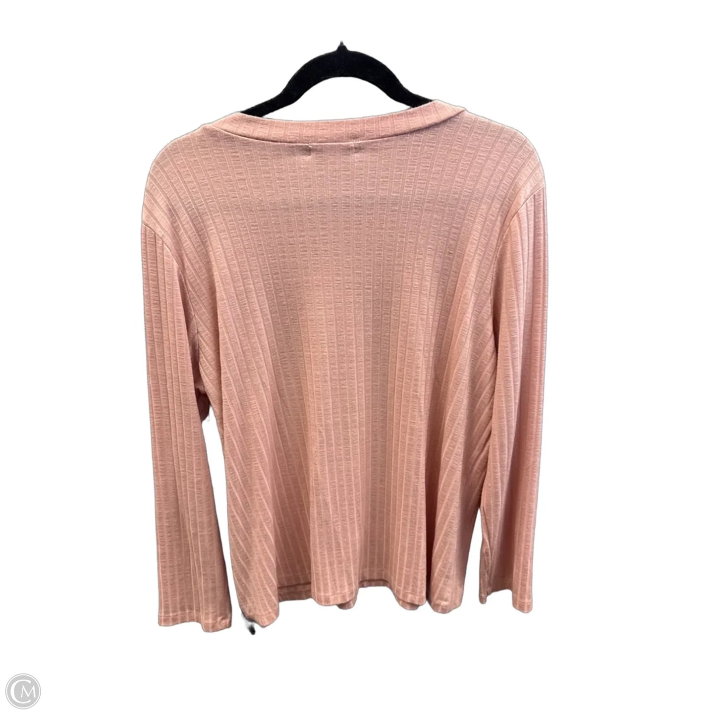 Top Long Sleeve By Ophelia Roe In Pink, Size: 2x